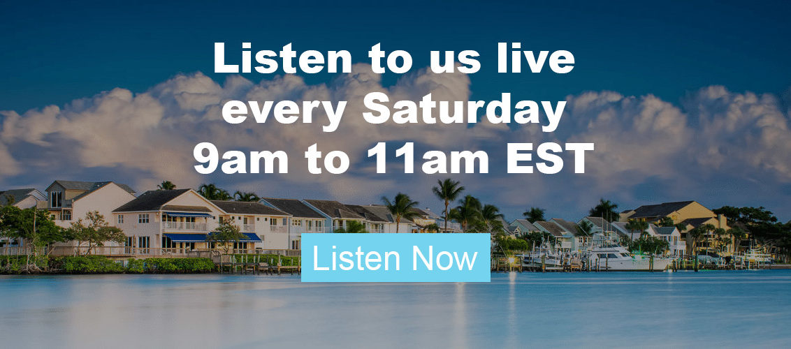 Listen To Us Live Every Saturday 9am to 11am EST