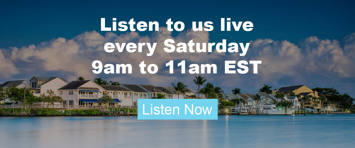 Listen To Us Live Every Saturday 9am to 11am EST